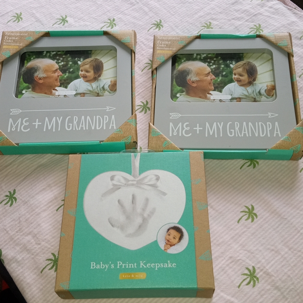 Pearhead Baby's Print Keepsake Kit - Teal and White